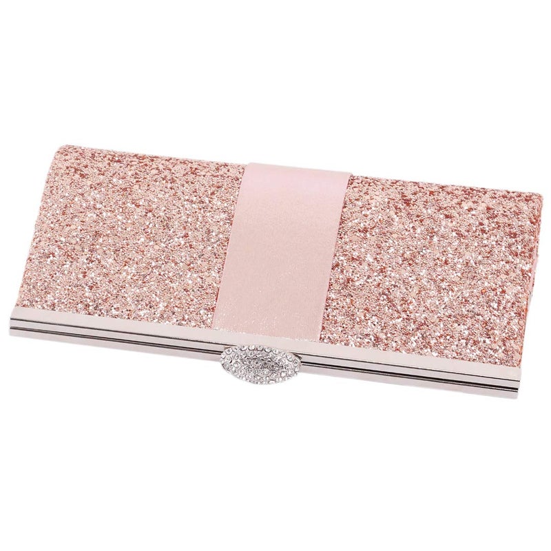 Naimo Women's Sequin Clutch Rhinestone Evening Bag Elegant Glitter Bag - Image 5